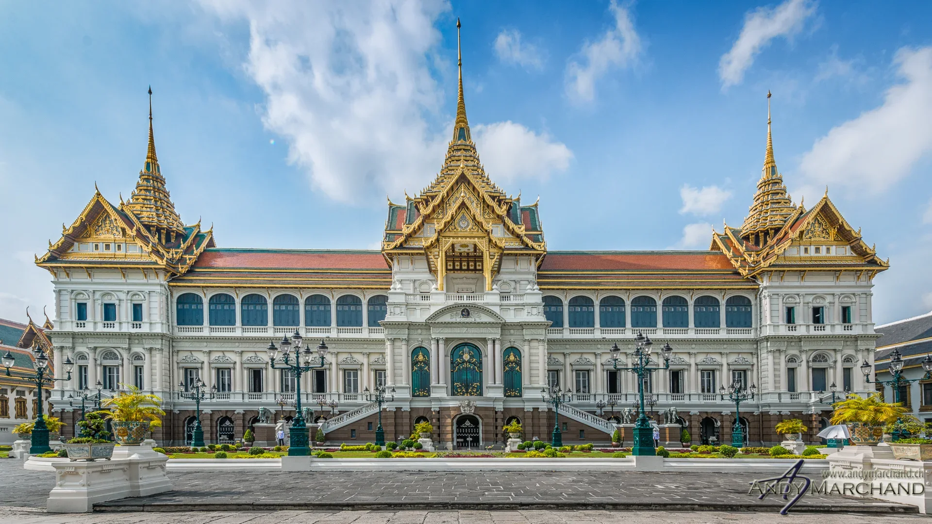 Chakri-Maha-Prasat-Thronhalle im Grossen Palast von Bangkok